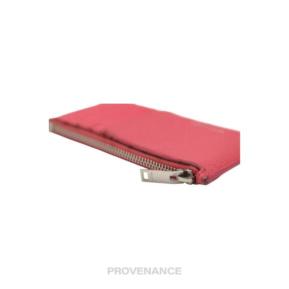 🔴 Saint Laurent Paris SLP Fragment Zip Card Wallet - Pink - Picture 5 of 8